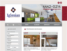 Tablet Screenshot of iglesiasprop.com